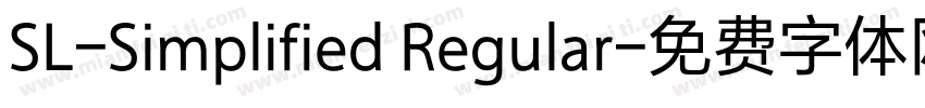 SL-Simplified Regular字体转换